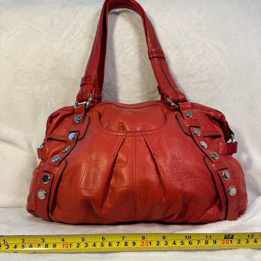 B Makowsky red satchel